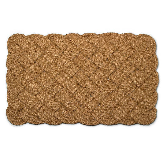 Natural Woven Rope Doormat-22X33" L