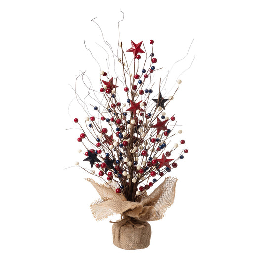 20 in H Patriotic Berry Table Tree
