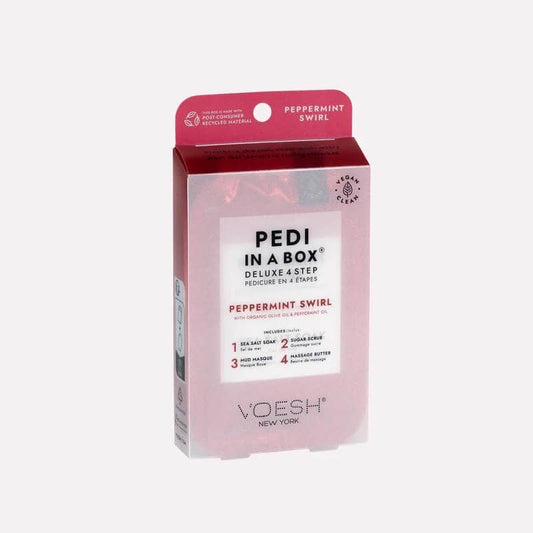 Limited Edition Pedi in a Box 4 Step Peppermint Swirl: Single