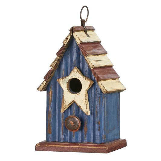 9 in H Patriotic Decorative Garden Birdhouse