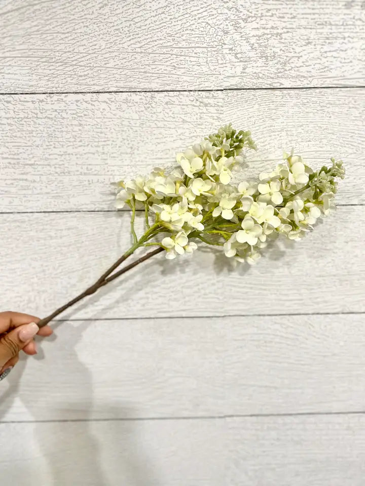 Ivory Real Touch Lilacs - Bundle of 3