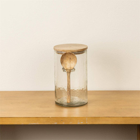 Spoonhold Glass Canister, Lg
