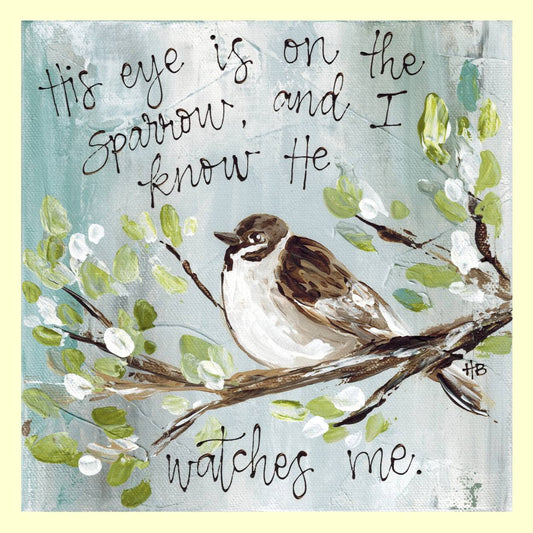 Haley His Eye is On the Sparrow Square Swap
