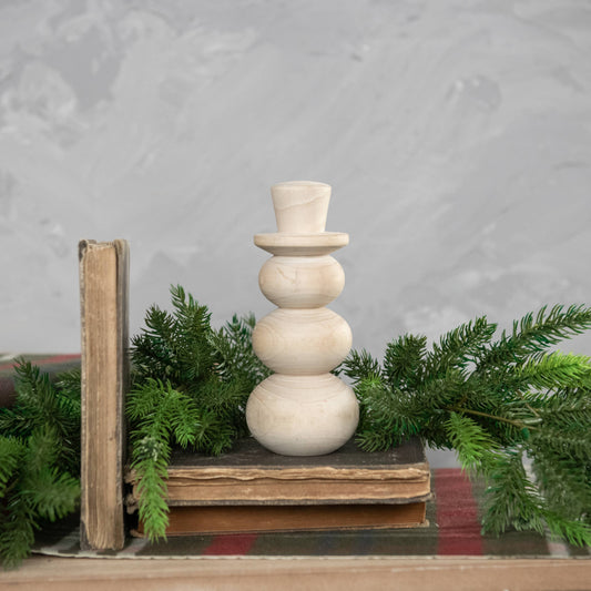 6.75" WOOD SNOWMAN