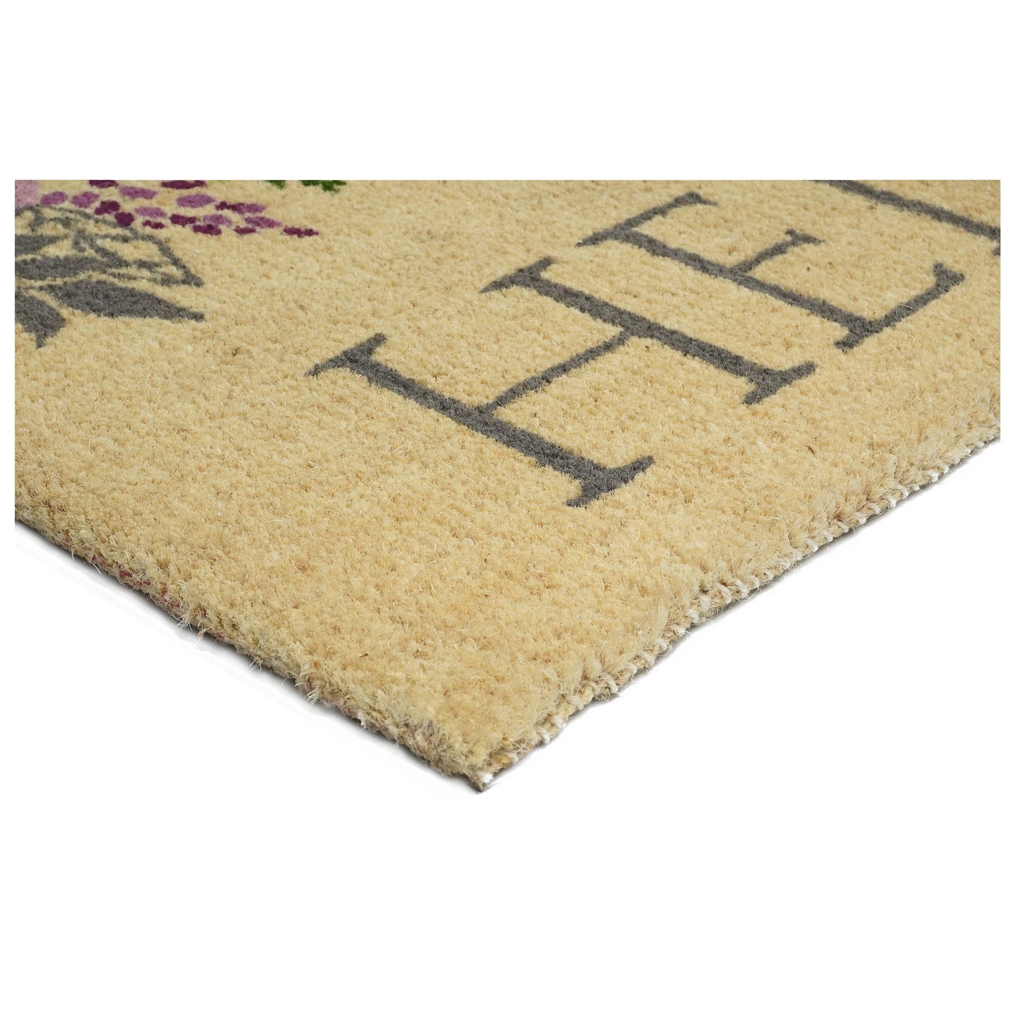 Blossoming Floral 100% Natural Doormat: 18" x 30"