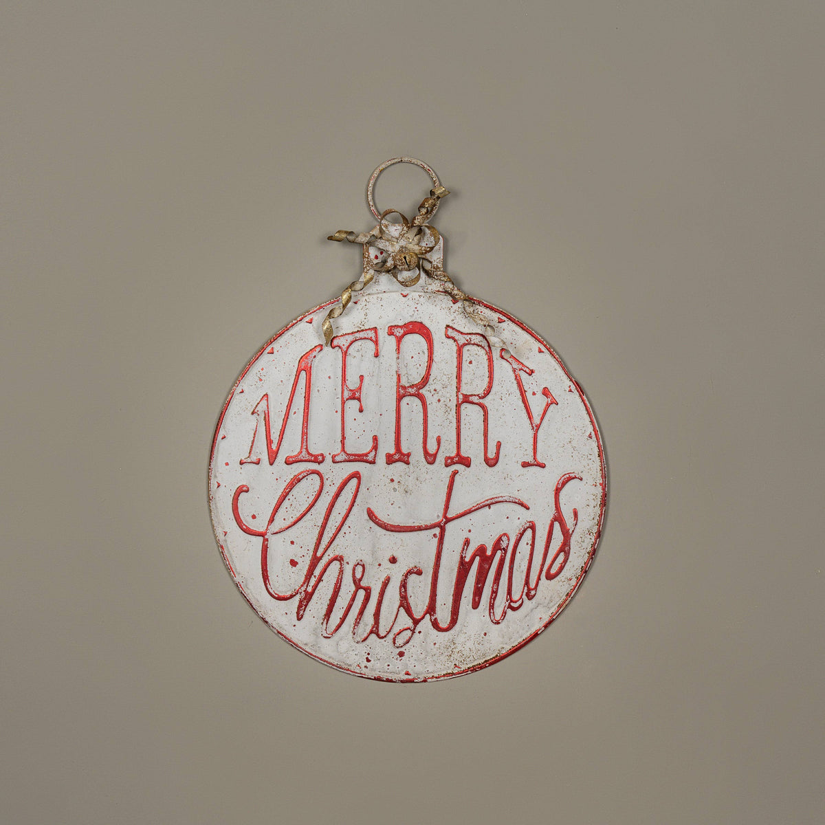 21" MERRY CHRISTMAS ORNAMENT SIGN