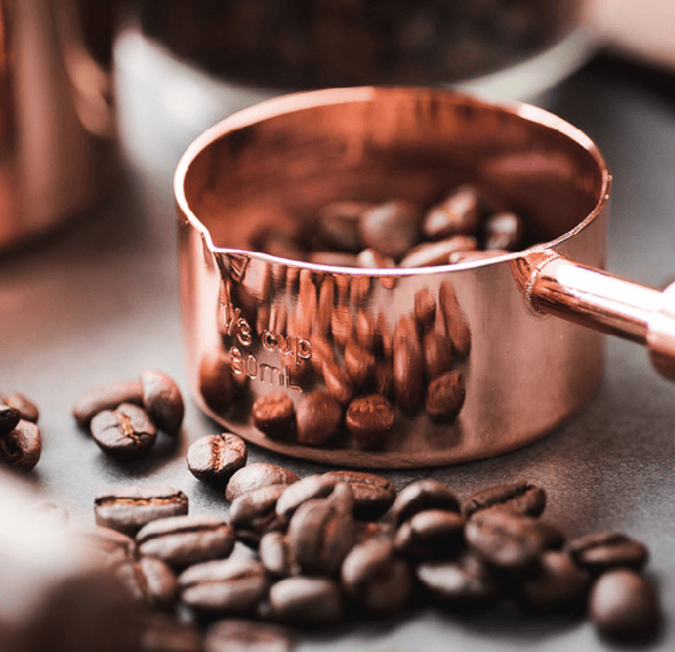 Rose Gold Stainless Steel Measuring Cups Set: 4 cups