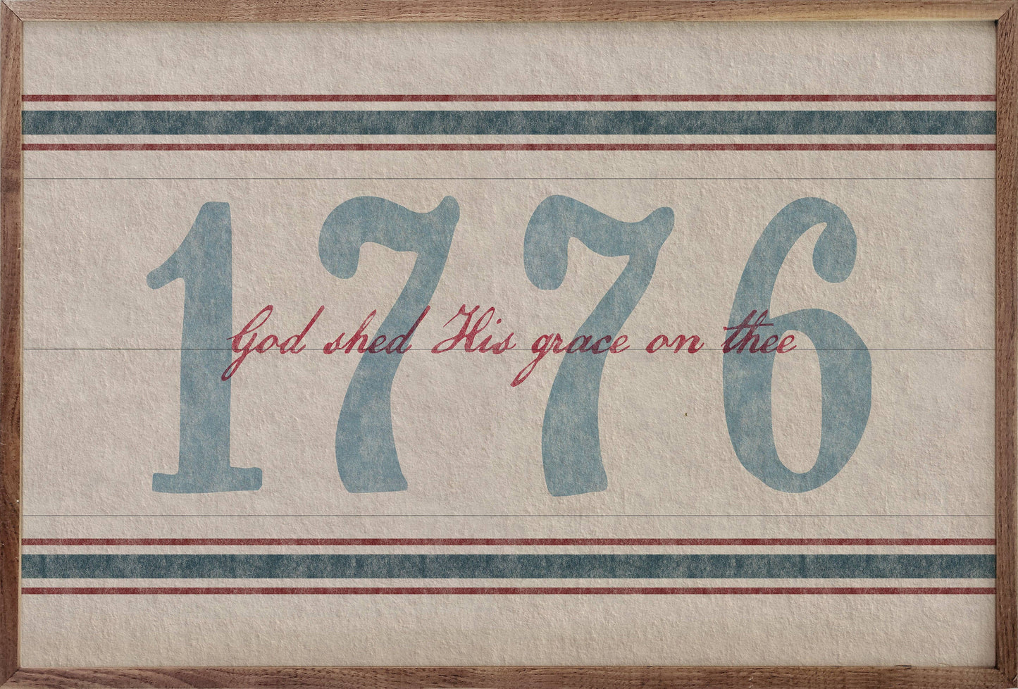 1776 God Shed His Grace Americana: 8x5