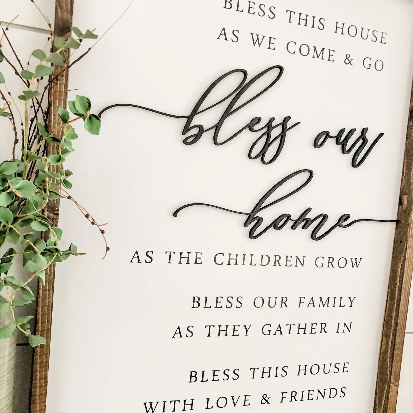 Bless our Home: 11x14 Inches