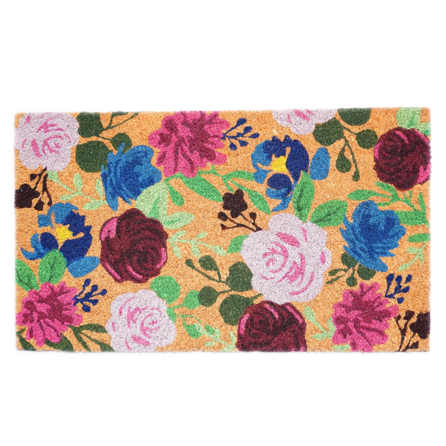 Spring Boho Flowers Doormat: 17" x 29"
