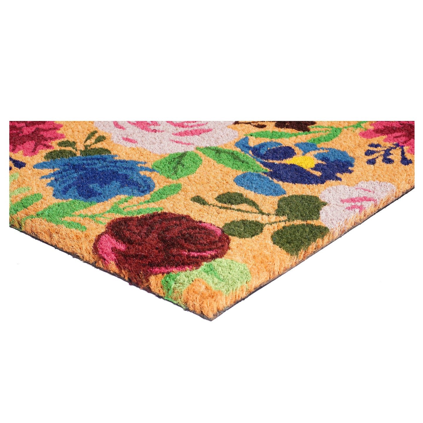 Spring Boho Flowers Doormat: 17" x 29"