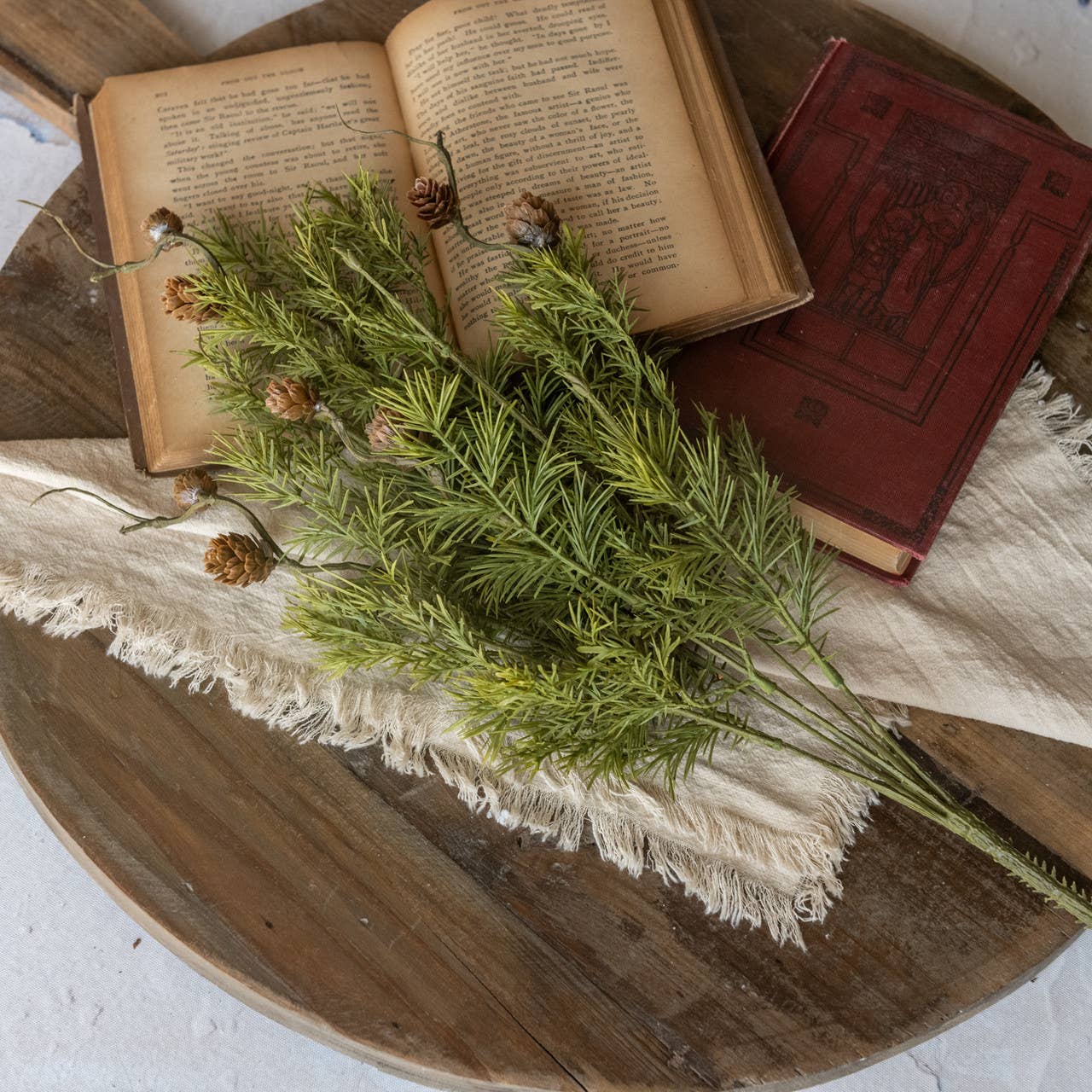 20" Pine with Pinecones Bush