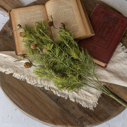 20" Pine with Pinecones Bush
