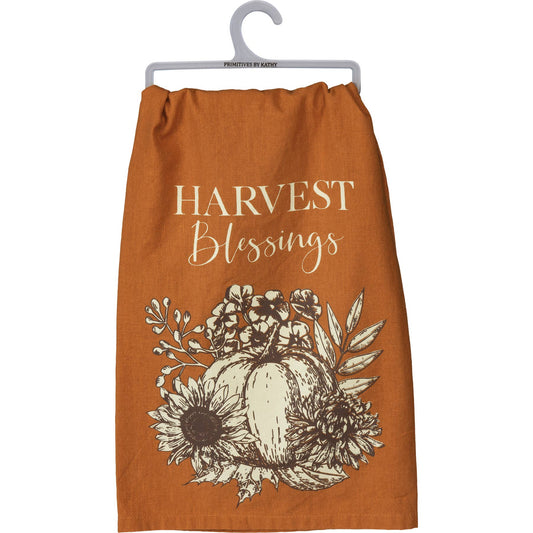 Moody Harvest Blessings Kitchen Towel