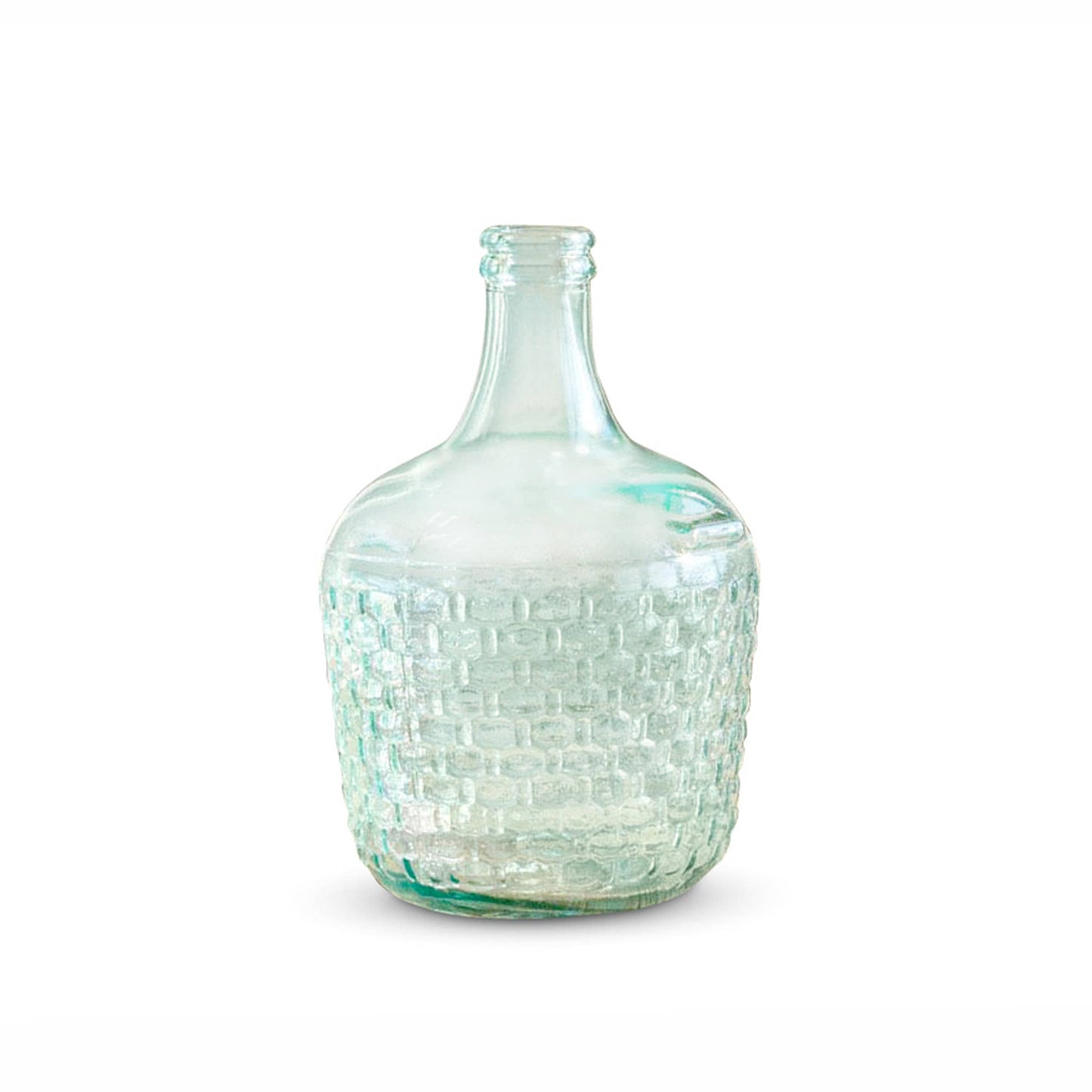 Small Cellar Bottle Embossed Basketweave Vase
