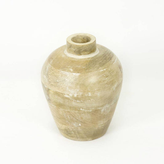 5.5x7x5.5 Mango Wood Vase