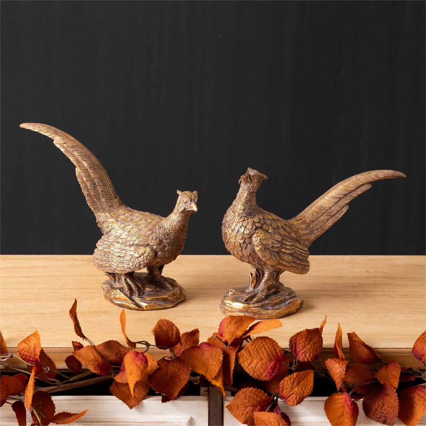 Gold Pheasant Figurine (2 Styles) (Pk/04 Ast)