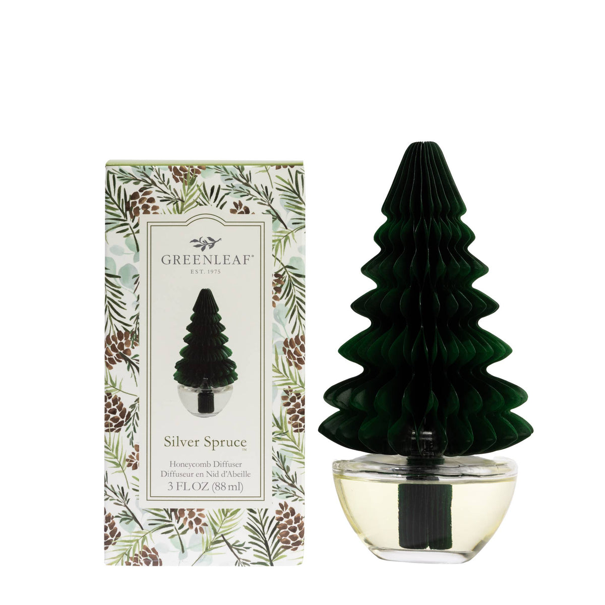 Silver Spruce Tree Honeycomb Diffuser 4pk | Holiday