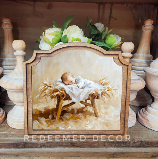 Provincial Manger Framed Art