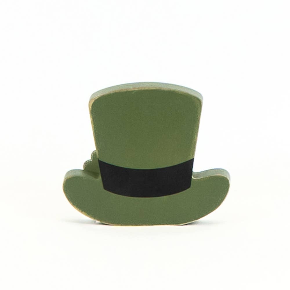 Chunky Wood St. Patrick's Hat 4.75x4x1.25