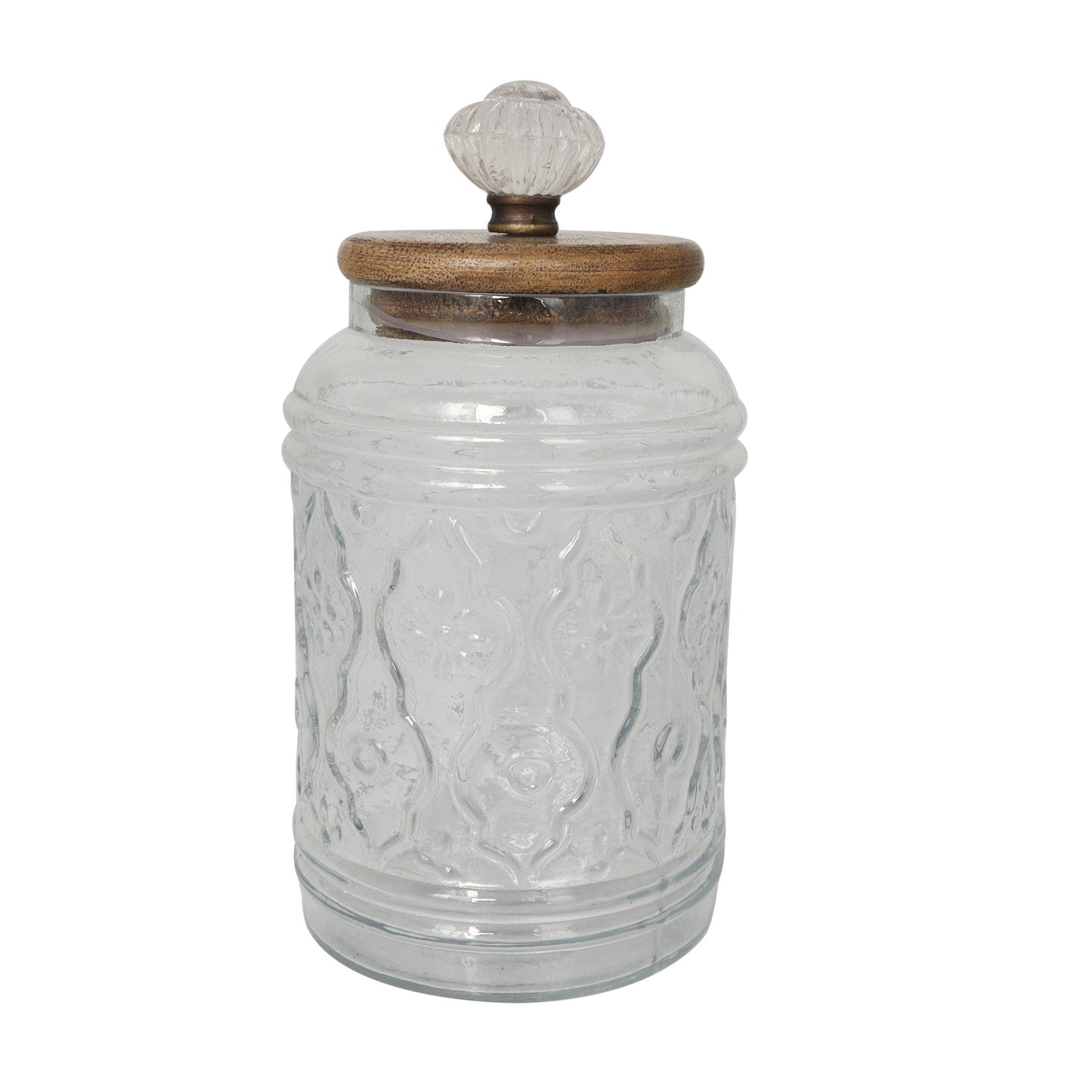 Farmhouse Clear Glass Decorative Jars Set