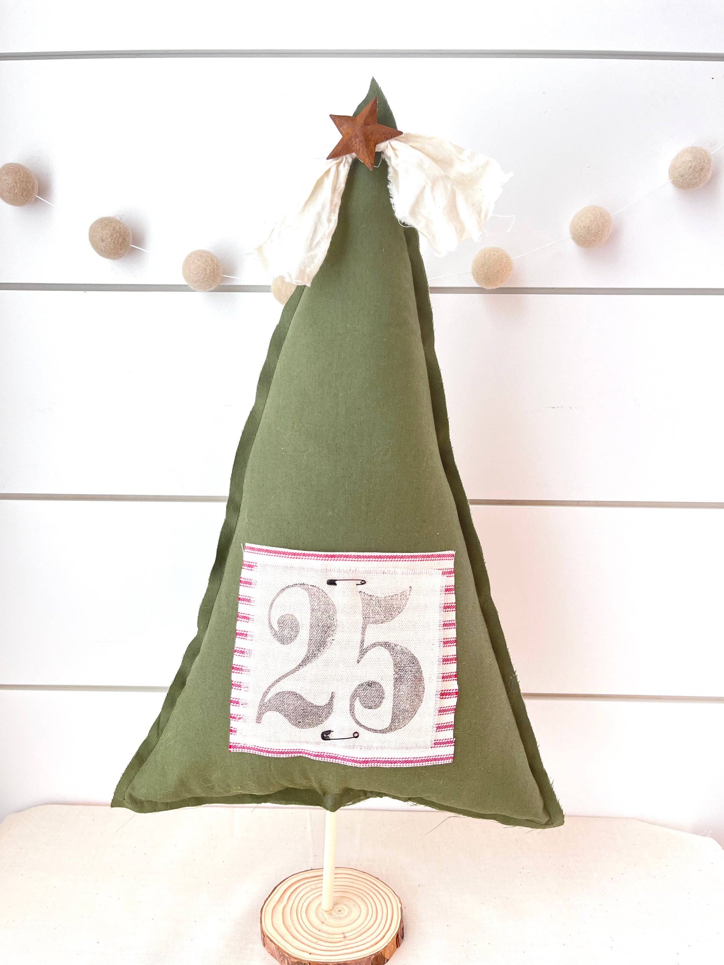 18" Primitive Vintage Christmas Tree Home Decor-Pine