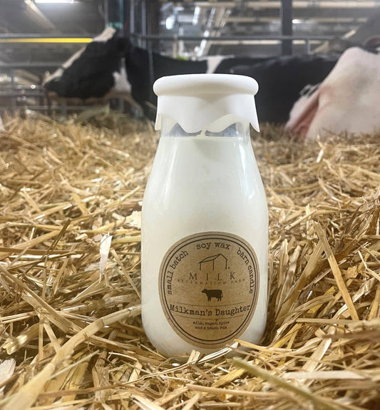 Milk Bottle Candle Milkman's Daughter