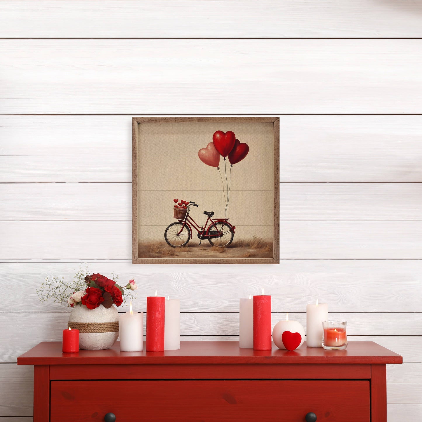 Red Valentine's Heart Bike: 8x8