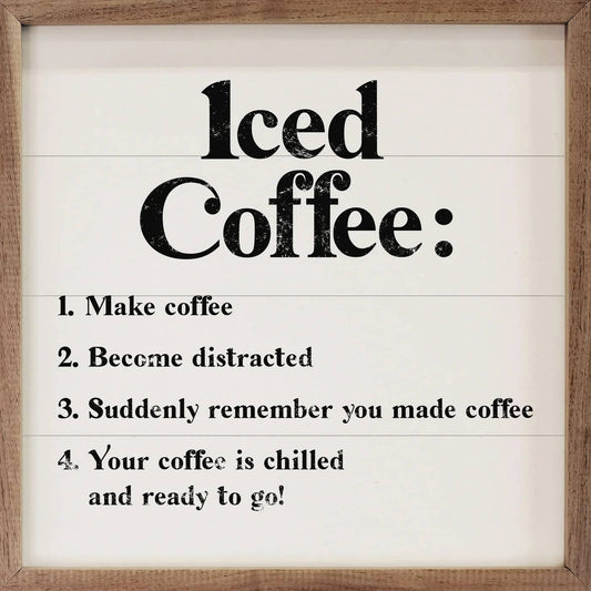 Iced Coffee Recipe White: 4 x 4 x 1