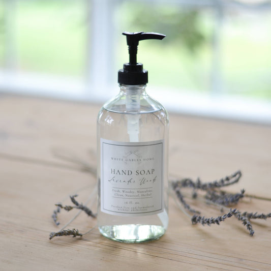Lavender Woods Hand Soap In Glass Jar | Made In USA