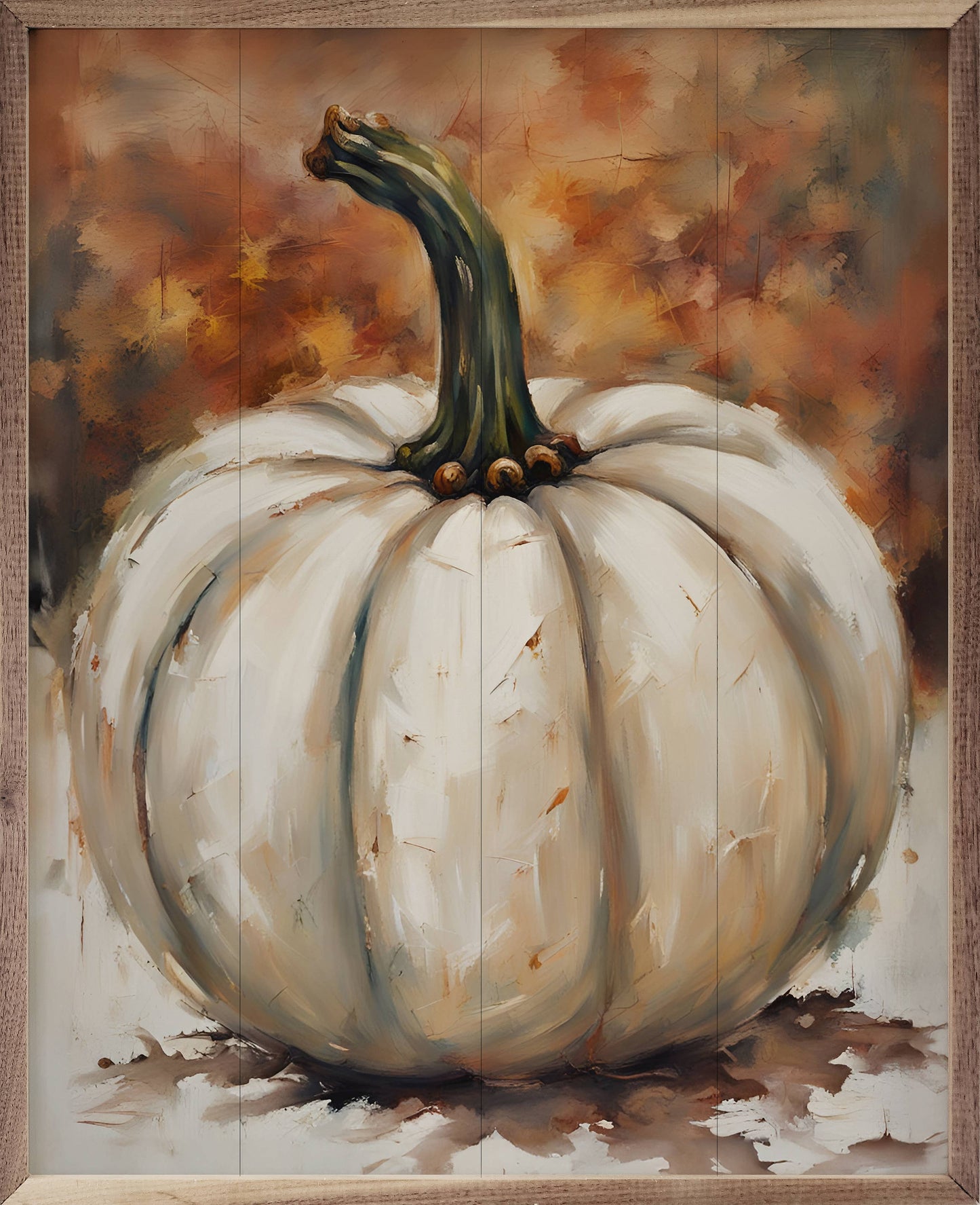 Single White Pumpkin: 8x10