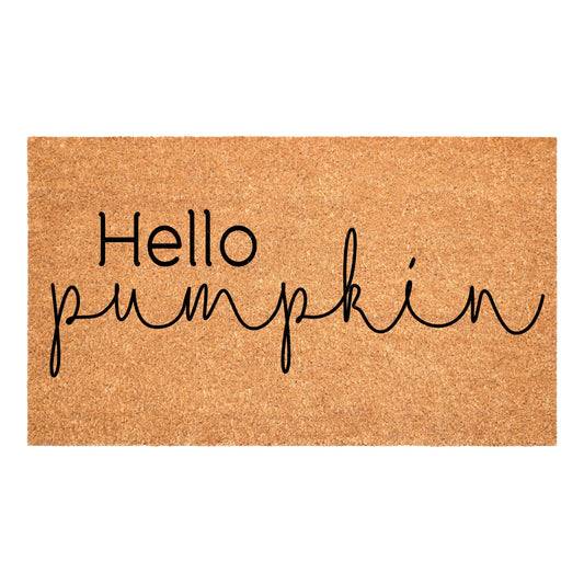Hello Pumpkin Fall Doormat: 17 x 29
