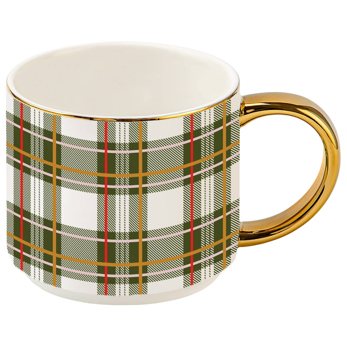 Green Plaid Coffee Mug - Christmas Decor & Gifts
