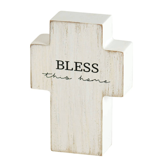 Bless This Home Tabletop Cross