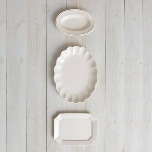 Vintage Ironstone Inspired Platter - Large