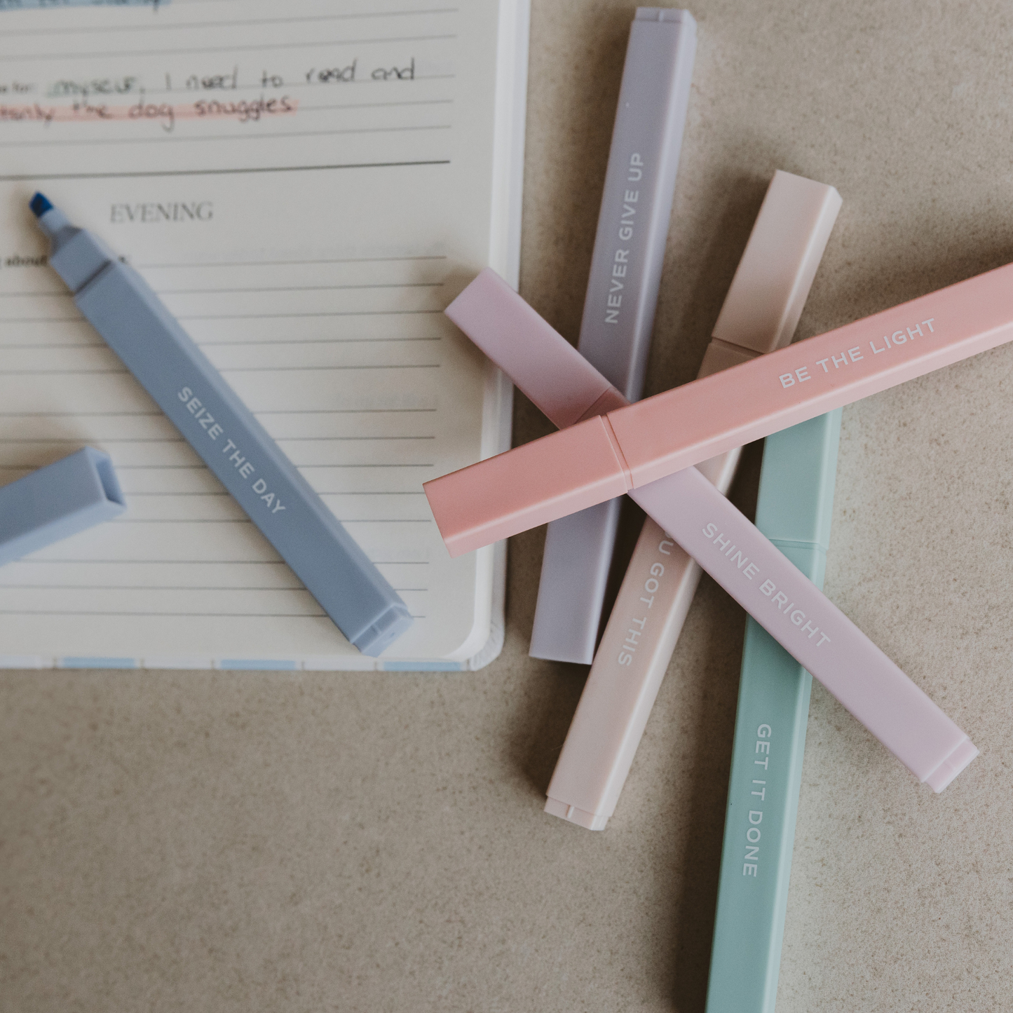 Neutral Highlighter Set - Stationery Set