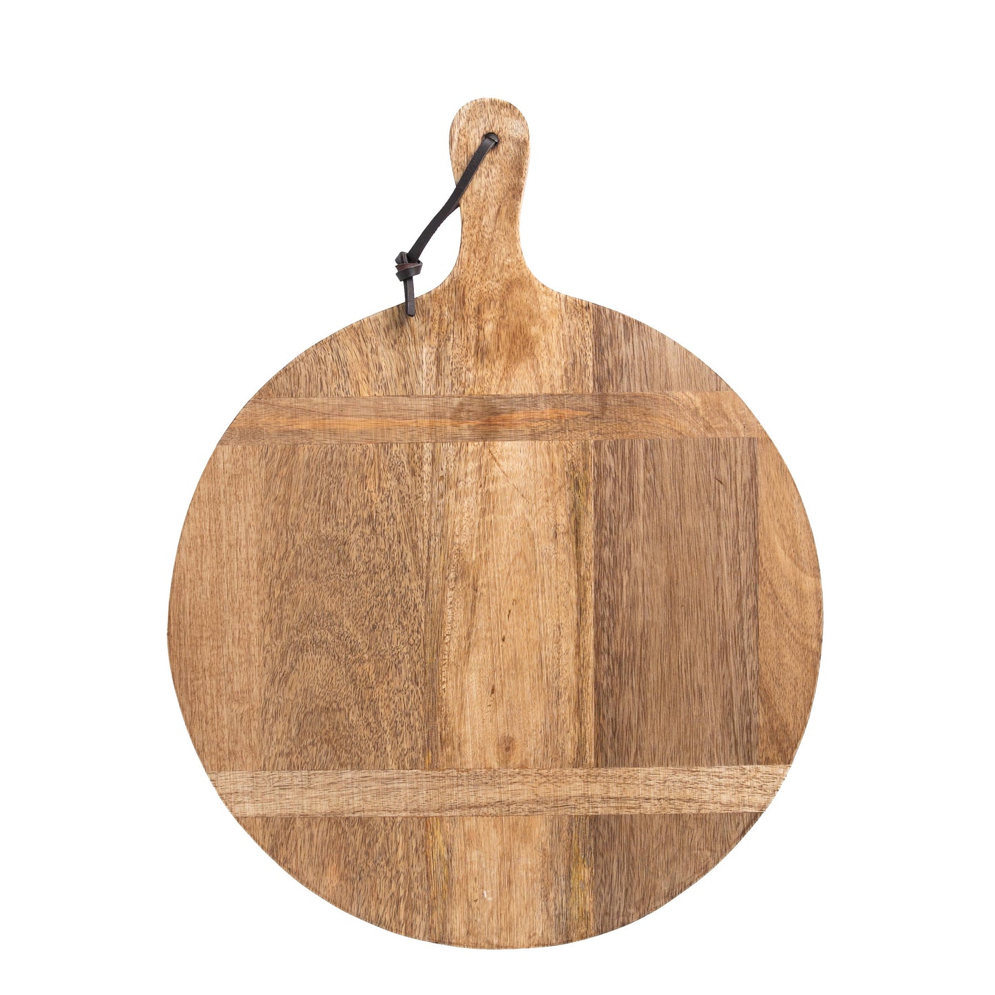 Artisan Wood 14" Round Natural Mango Charcuterie Board