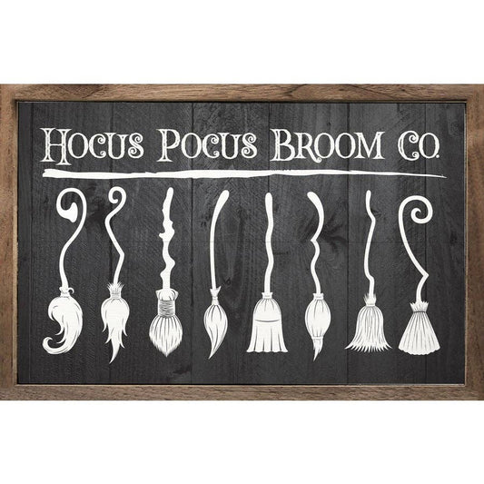 Hocus Pocus Broom Co Black: 8 x 5 x 1.5