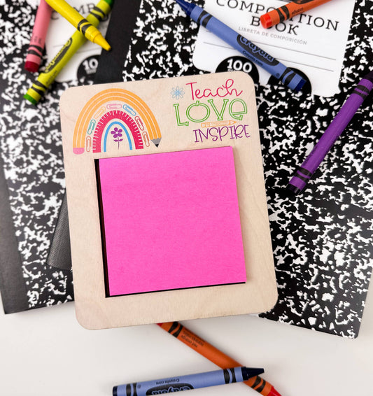 Teacher Appreciation Gift, Sticky Note Holder, Teacher Gift