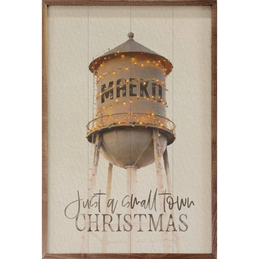 Just A Small Town Christmas La Vernia Water Tower: 10x16