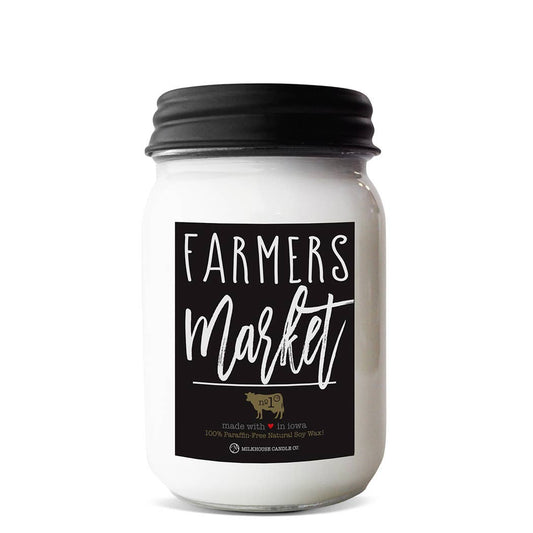 13 oz Mason Jar Candle: Farmers Market