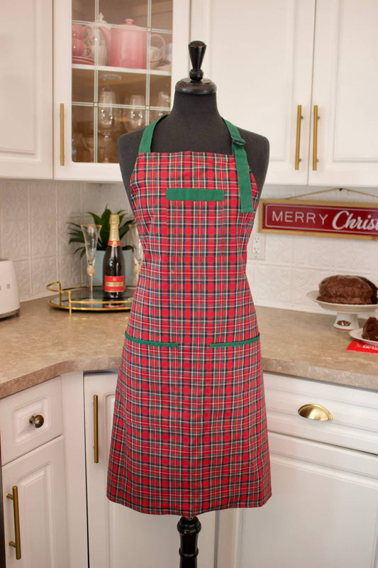 The Boyfriend Apron In Red Plaid