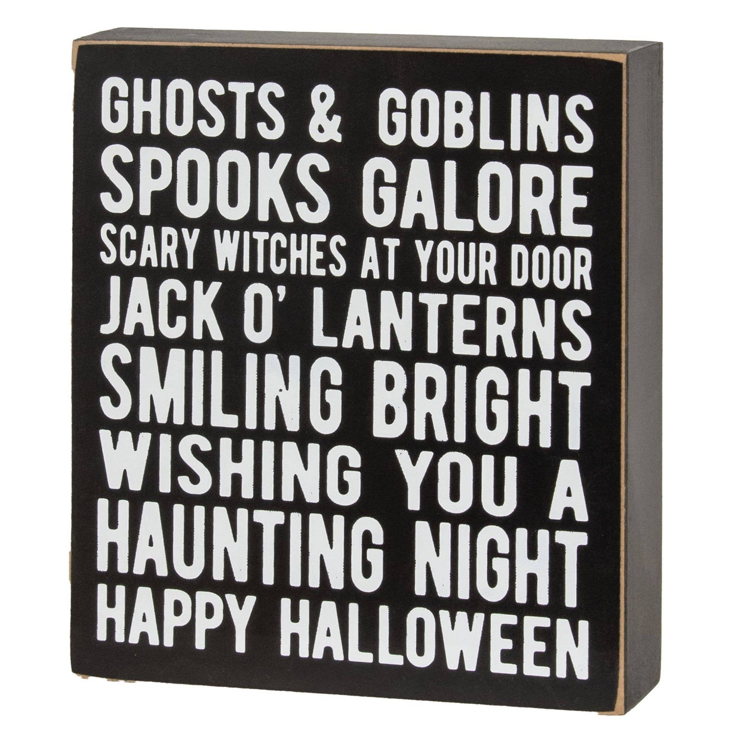 2/Set, Ghosts & Goblins Box Sign With Ghost & Jack Easel
