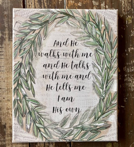 Christian wall art, Music Sheet Hymn Church Song Decor,: 8x10