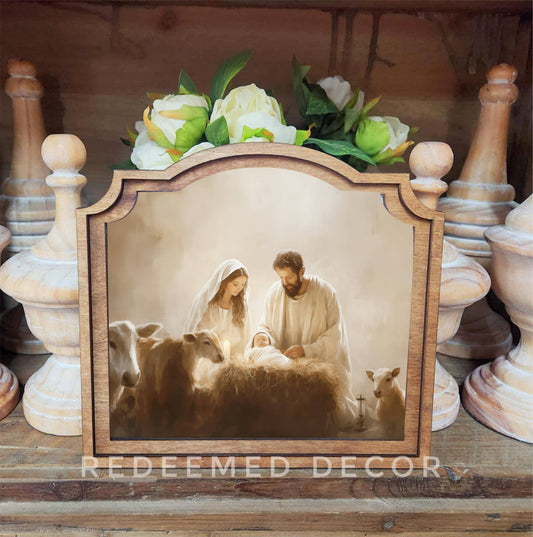 Provincial Nativity Framed Art