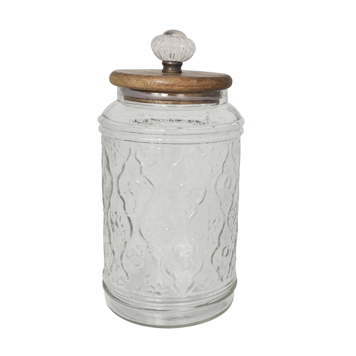 Farmhouse Clear Glass Decorative Jars Set