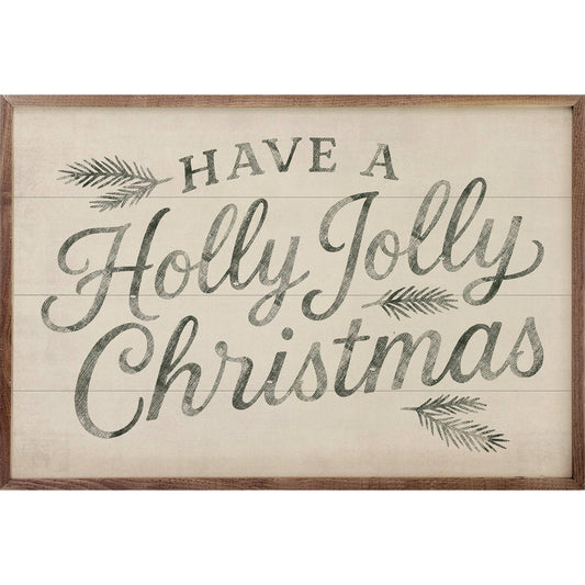 Have A Holly Jolly Christmas: White / 8x5