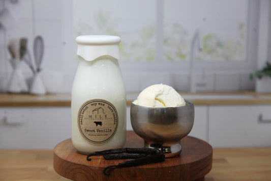 Milk Bottle Candle Sweet Vanilla