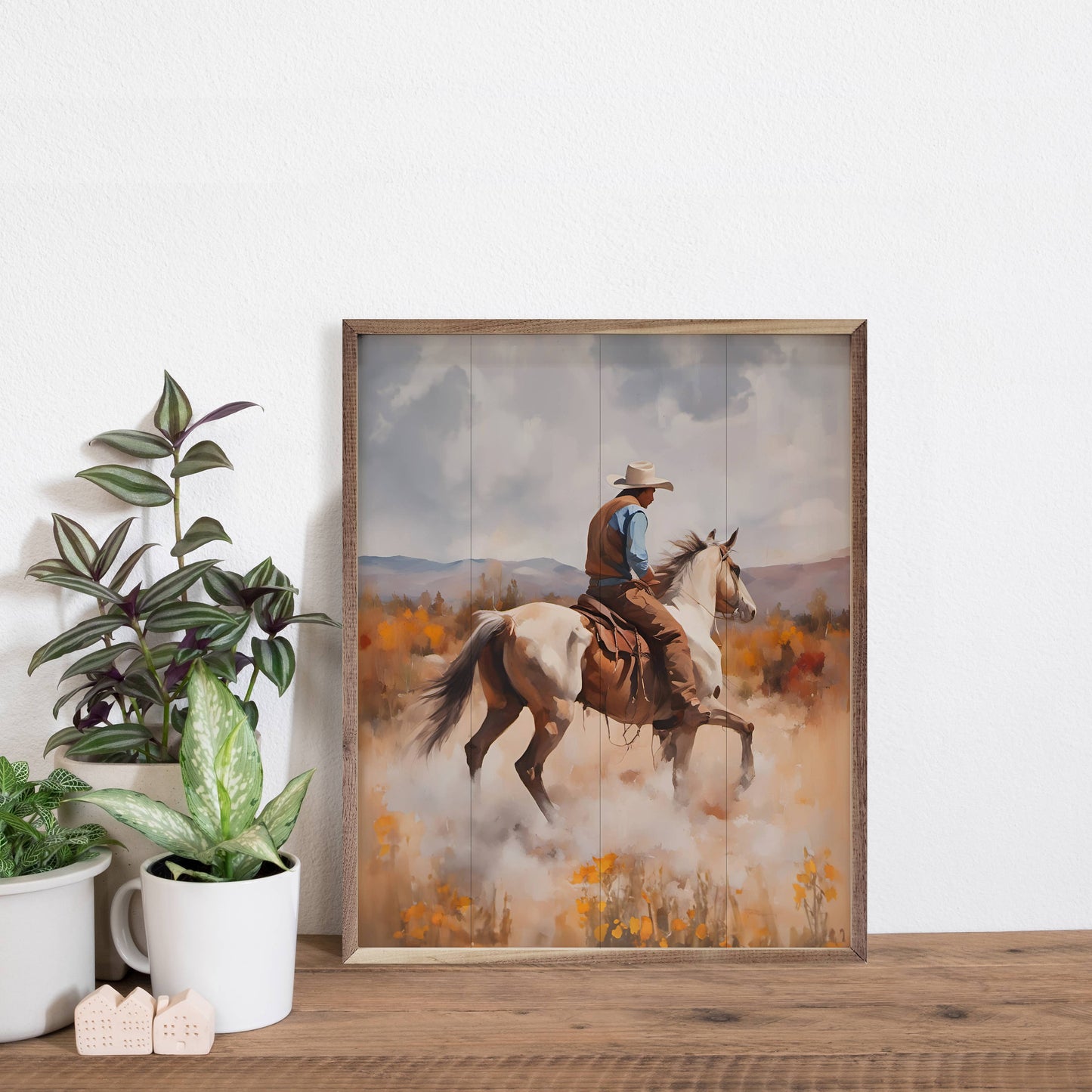 Western Rider: 16 x 20 x 1.5