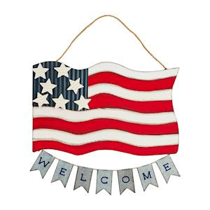 American Flag Door Hanger
